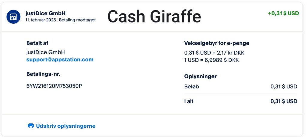 cash giraffe